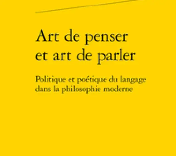 Art de penser et art de parler